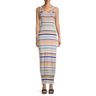 M Missoni Striped Sleeveless Knit Tank Maxi Dress Multi Women's Size 38 IT / US 2