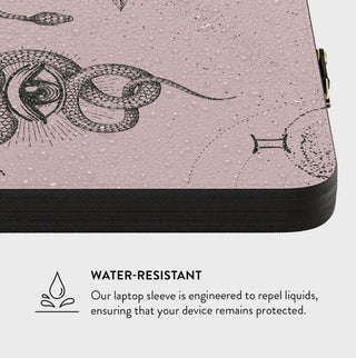 Burga Gemini Water Resistant Vegan Saffiano Leather Laptop Sleeve