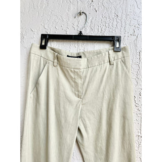 Theory Mid Rise Tapered Leg Chino Pants Olive Light Green Women's Size 4