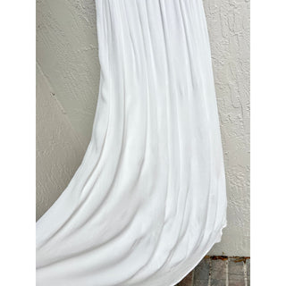 Tularosa Spaghetti Straps V-Neckline Bryce Slip Maxi Dress White Women's Size L