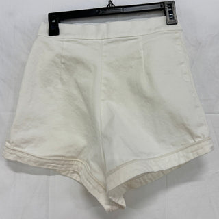 Ostra Brasil High Waisted Pleated Waistband Short Off-White Women's Size P / S