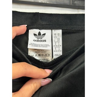 NWT Adidas Originals Crushed Velvet Crop Top & Flared Pants Active Set Black S