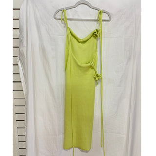 Korobeynikov Sleeveless Strappy Knit Open Back Midi Dress Green Women's One Size