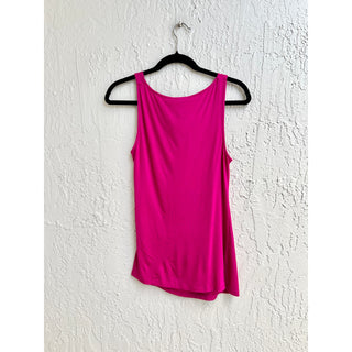 NWT Theory Sleeveless Jayra Cowl Neck Top Fuchsia Pink Women's Size Small