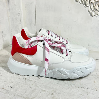 NWT Alexander McQueen Court Larry Oversized Platform Trainer Sneaker White 39.5