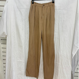 Reformation Mason High Rise Pleated Wide-Leg Trouser Pants Khaki Women's Size 0