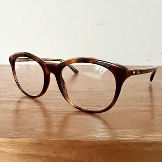 NWOT Christian Dior n41 Full Rim Eyeglasses Tortoise Gold Frame Women's