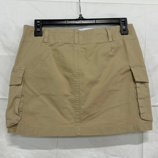 John Galt Beverly High Waisted A-Line Cargo Mini Skirt Beige Women's Size XS / S