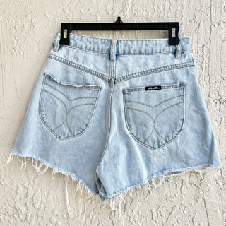 Rolla's High Rise Loose Fit Mirage Shorts Light Wash Denim Blue Women's Size 27