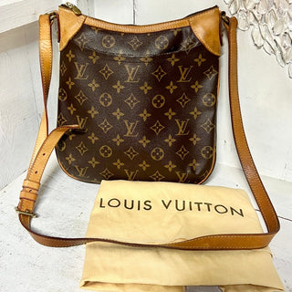 Louis Vuitton Odeon PM Monogram Leather Shoulder Crossbody Messenger Bag Brown