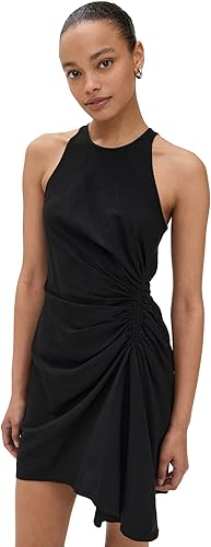 A.L.C. Rue Sleeveless Racerback Ruched Mini Tank Dress Black Women's Size 2