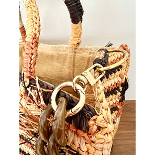 NWT Maria Amazonas Toquilla Straw Handbags Multicolor Women's