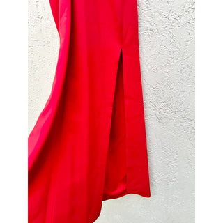 Likely Off The Shoulder Scarlet Darrah Gown Maxi Slit Dress Red Women's Size 4