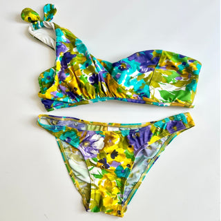 Zimmermann One Shoulder Floral Print Bikini & Bottom Set Multicolor Women's S/ M