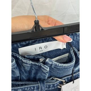 NWT Iro Acady High Waisted Denim Carrot Cut Jeans Stone Blue Women's Size 36 / 2