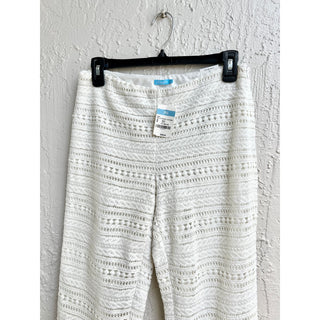 NWT J.Mclaughlin Mesa Side Zip Crochet Lace Pants White Women's Size 2