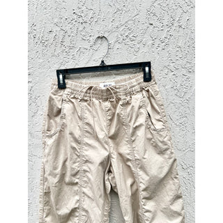 Agolde High Rise 100% Cotton Dakota Track Pant Beige Women's Size XS