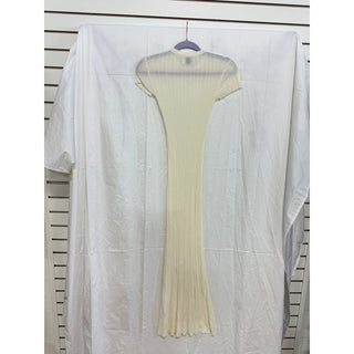 Dissh Harper Sheer Cap Sleeve Crew Neck Knit Coverup Midi Dress Ivory Women's XS