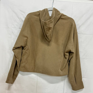 NWT Zara Long Sleeve Full Zip Bomber Jacket with Hood Camel Women's Size Small