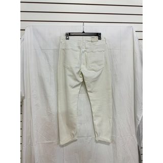 Agolde Toni Cotton Blend Mid Rise Denim Straight Jeans Glowed White Womens Sz 29