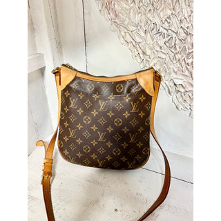 Louis Vuitton Odeon PM Monogram Leather Shoulder Crossbody Messenger Bag Brown