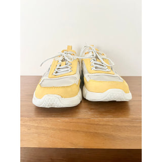 Mark Nason Block West Leather Sneakers Shoes Yellow Women's Size 8.5