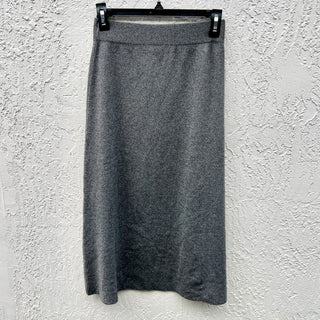 NWOT Banana Republic High Rise Elastic Waist Pull On Midi Skirt Gray Women's XXS