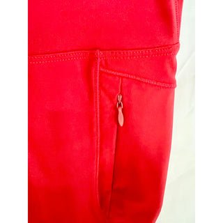 Adanola Ultimate Ultra Crop Pocket High Rise Workout Short Classic Red Womens XS