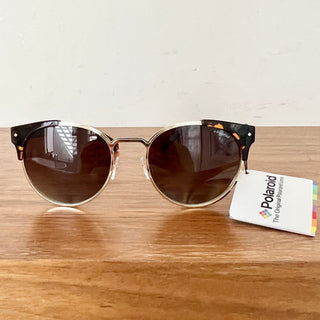 NWT Polaroid Full Rim Cat Eye Sunglasses Brown Unisex PLD 6038/S/X