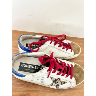 Golden Goose Superstar Leather Sneaker Shoes Lace Low Top White Women Sz 36 / 6