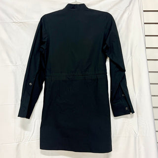 G. Label by Goop Grossman Front Zip Utility Mini Dress Black Women's Size 0