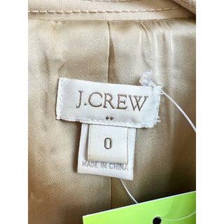 J.Crew Long Sleeve Double Breasted Trench Coat Long Jacket Beige Women's US 0