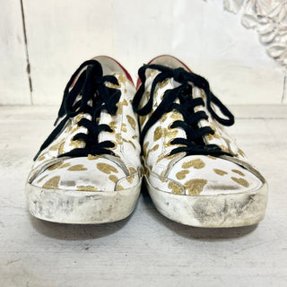 Golden Goose Superstar Glitter Hearts Lace-Up Skateboard Sneaker White 39 / 8.5