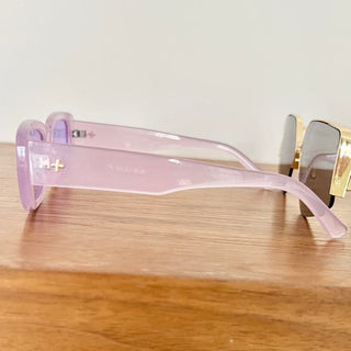 Set Of 3: Peta + Jain Eyewear Summer Sunglasses Pink Gray Gold White Women's