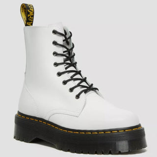 NWOT Dr. Martens Jadon Leather Lace Up Platform Boots White Unisex 38 EUR M6/L7