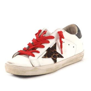 Golden Goose Superstar Leather Sneaker Shoes Lace Low Top White Women Sz 36 / 6