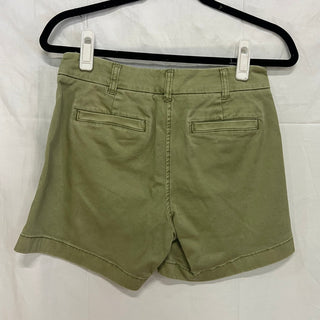 J. Crew Cotton Blend 5" Stretch High Rise Chino Short Olive Sand Women's Size 0