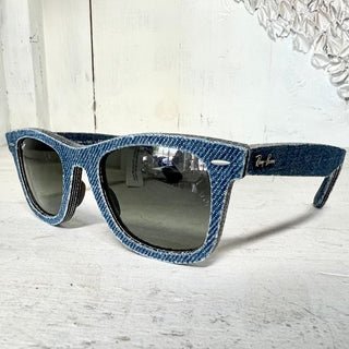 Ray-Ban RB2140 - 11644M Blue Frame Denim Wayfarer Sunglasses