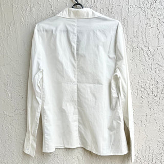 NWT Lioness Barely There Long Sleeve Open Front Shirt Top White Womens Sz AU6/XS