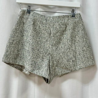 NWT superdown Rosalyn Metallic High Rise Tweed Skort Black/White Women's Size XS