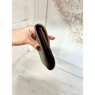 Louis Vuitton Paris Eugenie Brown Monogram Coated Canvas Flap Wallet