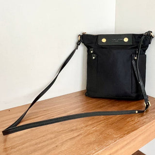 Marc Jacobs Black Nylon Preppy Sia Crossbody Bag Adjustable Straps Women's