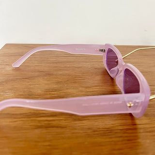 Set Of 3: Peta + Jain Eyewear Summer Sunglasses Pink Gray Gold White Women's