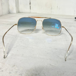 Ray-Ban General RB 3561 Gold/Blue Gradient Lens Aviator Square Sunglasses