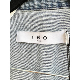 NWT IRO Beverly Sleeveless Collared Snap Jean Jacket Stone Blue Women FR 36/US 4