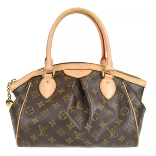 Louis Vuitton Paris Tivoli PM Monogram Canvas Large Top Handle Tote Bag Brown