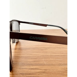 NWT Carrera Full Rim Square Brushed Metal Sunglasses Brown Men's 5020/S