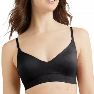 NWT Maidenform® Wireless Stretch Rib Seamless Bralette Black Women's Size Small