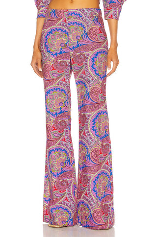 Alexis Berwyn Top & Salima Pant Set Berry Paisley Women's Size Top XS / Bottom S