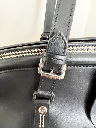 Dior Detectif black leather bag